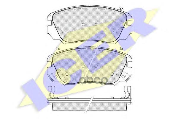 фото Комплект тормозных колодок icer 181914