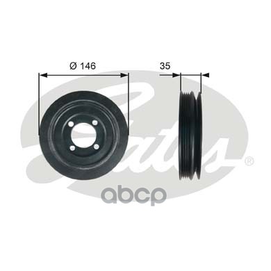 Шкив коленвала Gates TVD1115