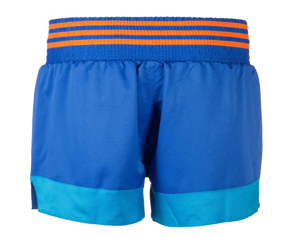 Шорты Adidas Thai Boxing Short Sublimated, blue/orange, M INT, синий; оранжевый, полиэстер  - купить