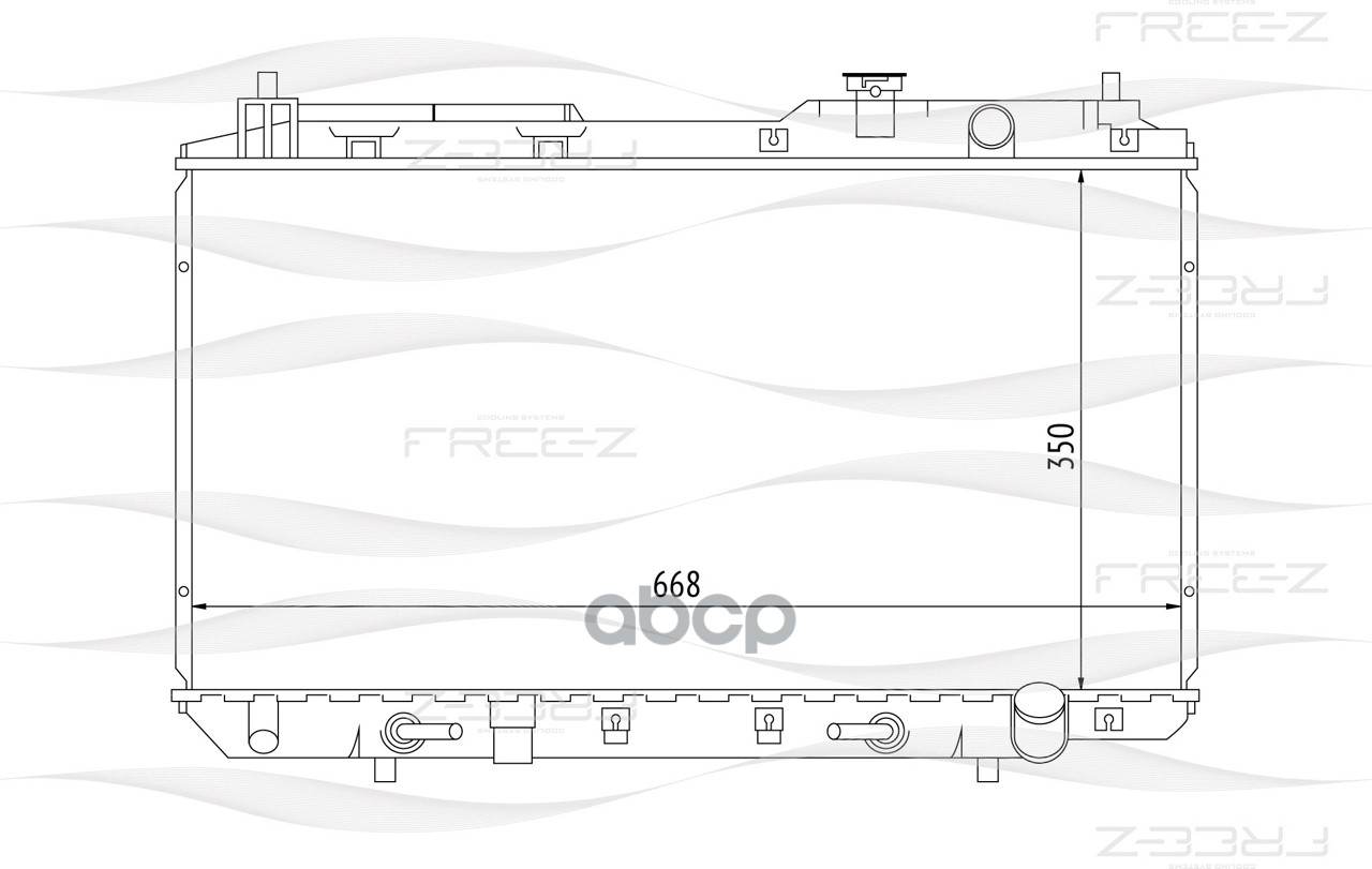 фото Радиатор охлаждения free-z kk0239