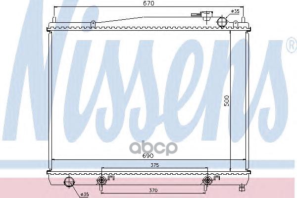 фото Радиатор охлаждения nissens 68715