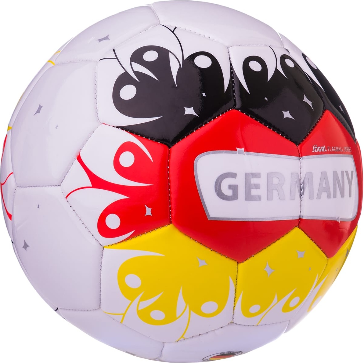 фото Футбольный мяч jogel germany №5 white/black/red/yellow