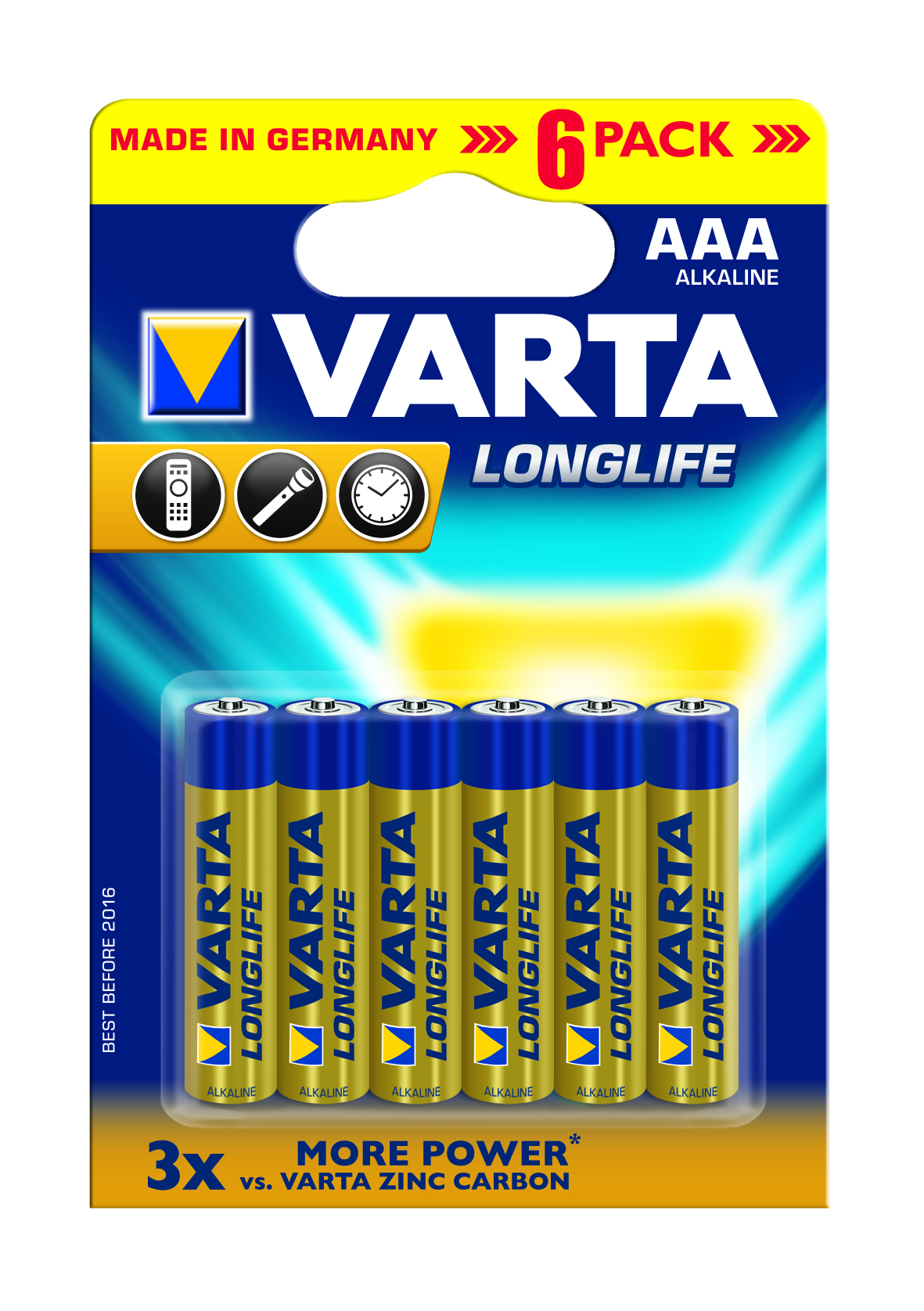 

Батарейка VARTA LONGLIFE AAA/LR03 6 шт