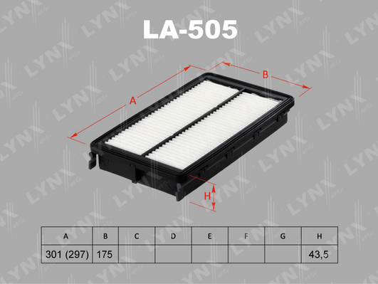 

Фильтр воздушный LYNXauto LA-505
