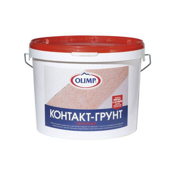 фото Грунтовка olimp контакт-грунт 2,5л 3,5кг