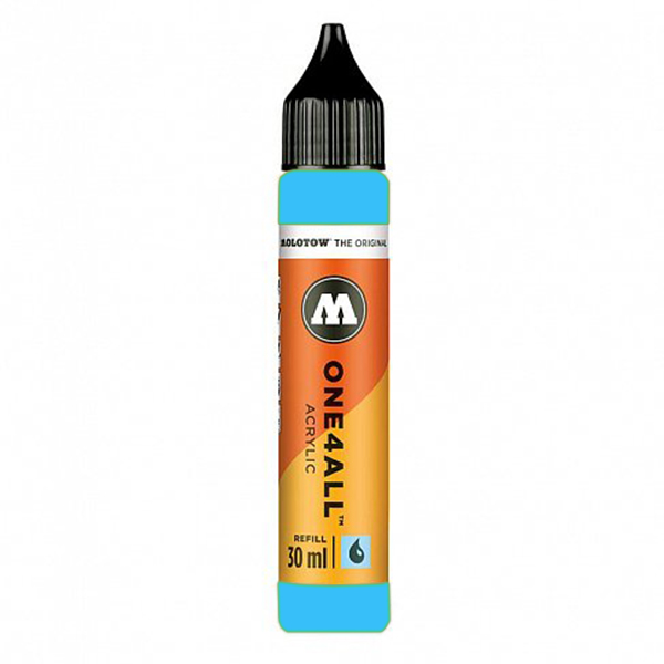 

Акриловая заправка для маркеров Molotow One4All 30мл, Голубой, One4all 30мл 4250397601885 Светло-голубой