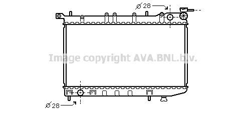 

Радиатор охлаждения двигателя AVA QUALITY COOLING DN2123