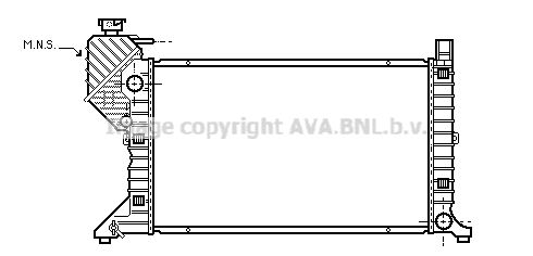 

Радиатор охлаждения двигателя AVA QUALITY COOLING MSA2300
