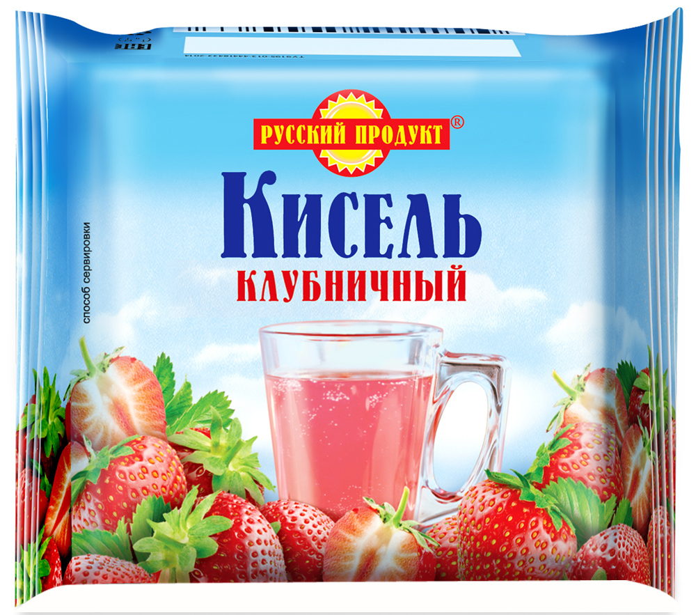 фото Кисель русский продукт клубничный брикет 220 г