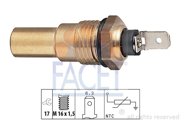 

Датчик температуры охлаждающей жидкости FACET 7.3035