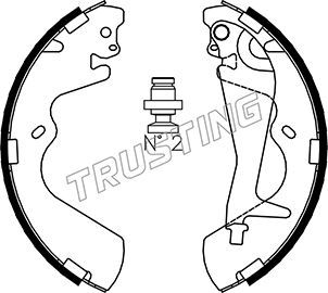 

Комплект тормозных колодок TRUSTING 046.208