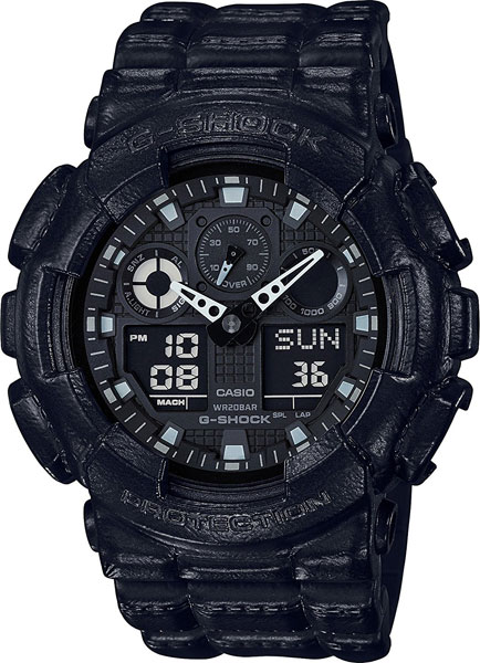 

Японские наручные часы Casio G-Shock GA-100BT-1A с хронографом, G-Shock