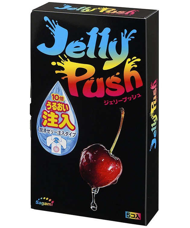 фото Презервативы sagami jelly push с увлажняющей губкой 5 шт