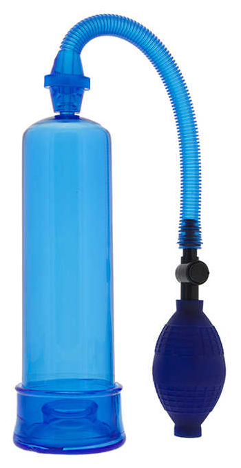 Синяя вакуумная помпа MENZSTUFF PENIS ENLARGER