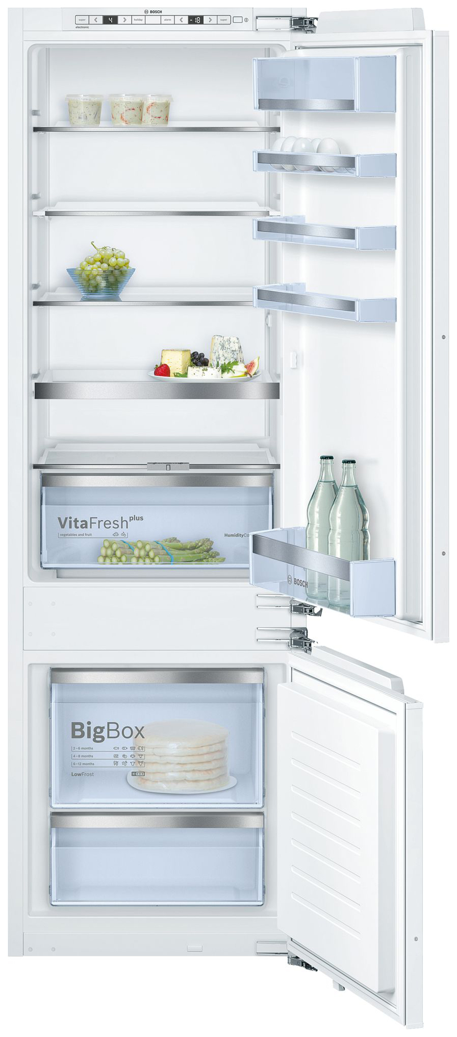 Встраиваемый холодильник Bosch KIS87AF30R белый ролики нижней корзины bosch 00151367 151367 151367