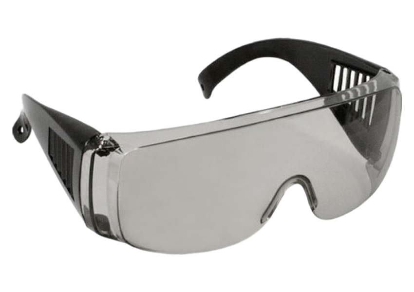 очки защитные с дужками прозрачные fit 12219 Очки защитные Champion с дужками дымчатый (C1007)