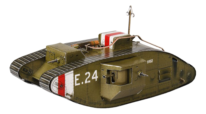 Модель для сборки Умная бумага Британский тяжелый танк Mark-V