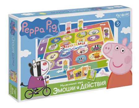 фото Семейная настольная игра origami peppa pig эмоции и действия