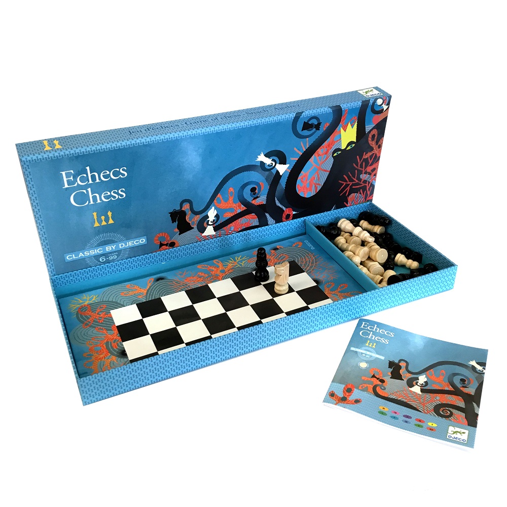 Настольная игра Шахматы Djeco 5216 семейная настольная игра brain box сундучок знаний искусство