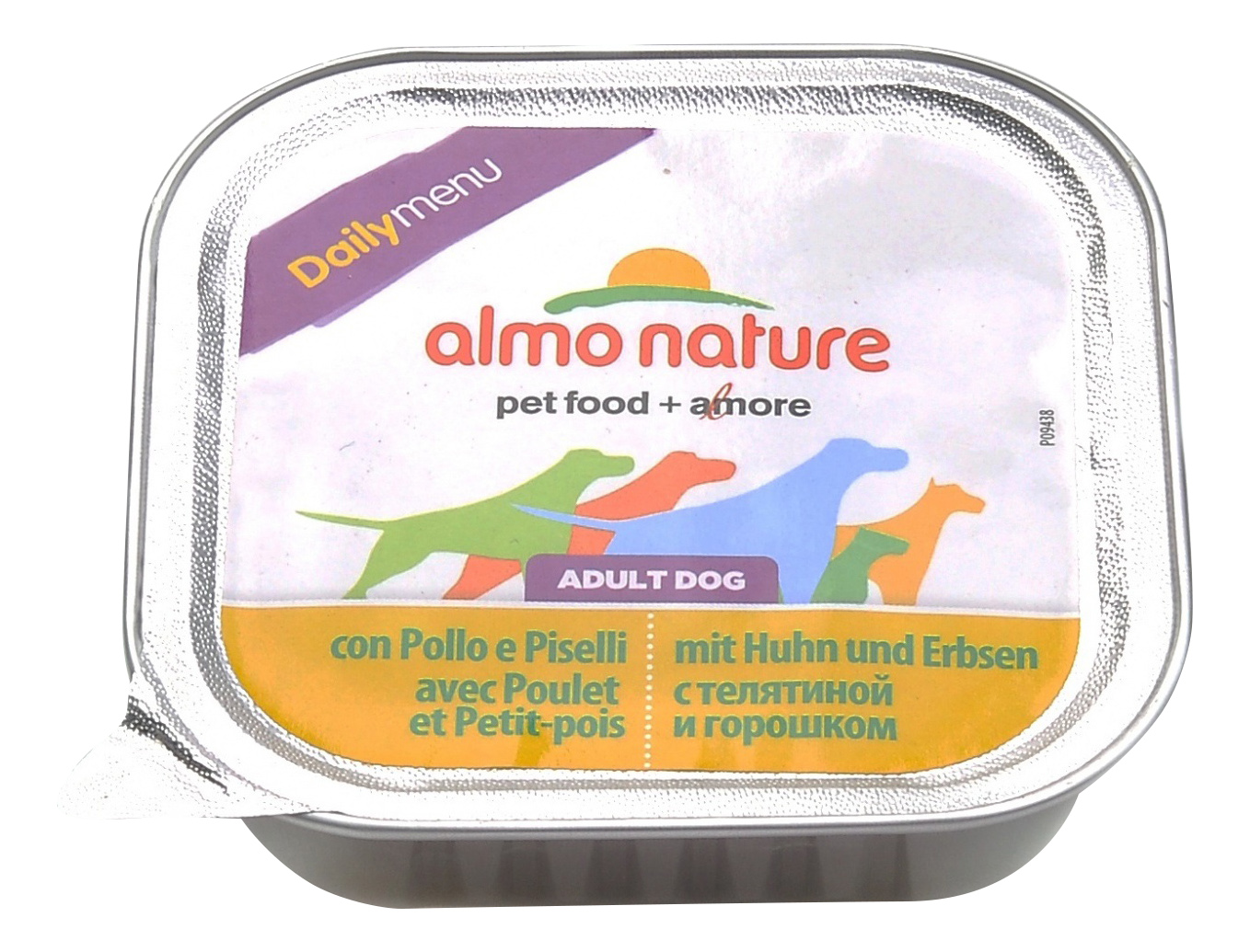 фото Консервы для собак almo nature daily menu, горошек, курица, 300г