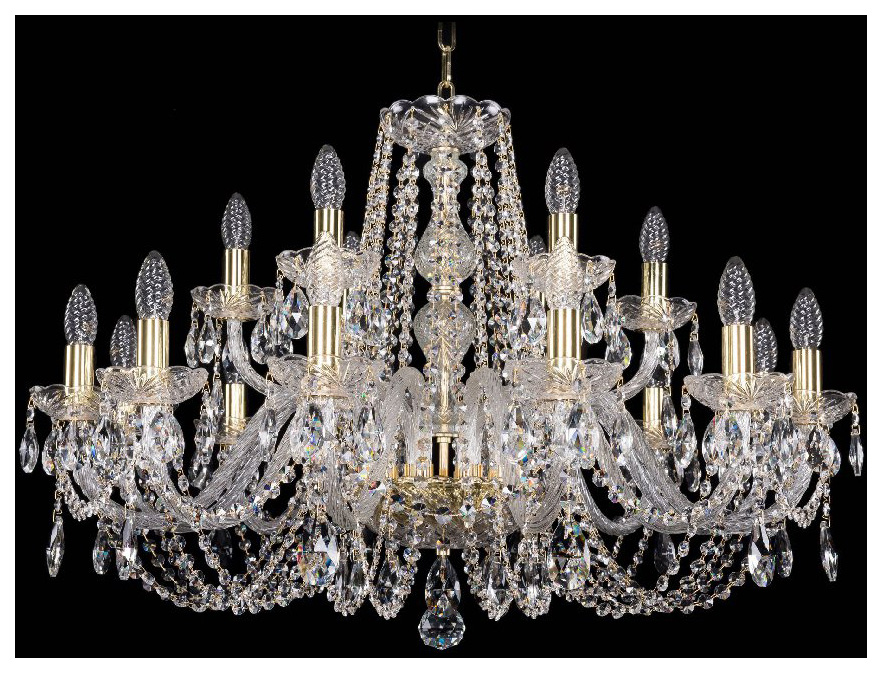 

Люстра подвесная Bohemia Ivele Crystal 1402/12+6/300/G, 1402/12+6/300/G