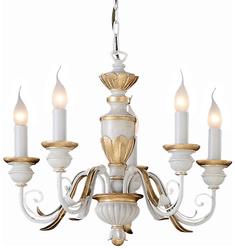 Подвесной светильник Ideal Lux Firenze SP5 макс.5x40Вт Е14 IP20 230В Античный Смола 012865