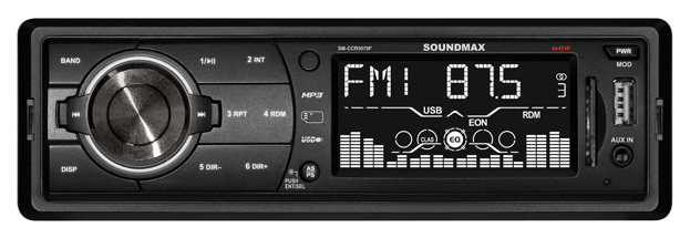 

Автомобильная магнитола Soundmax CCR3075F 4x45Вт, SM-CCR3075F Black/White