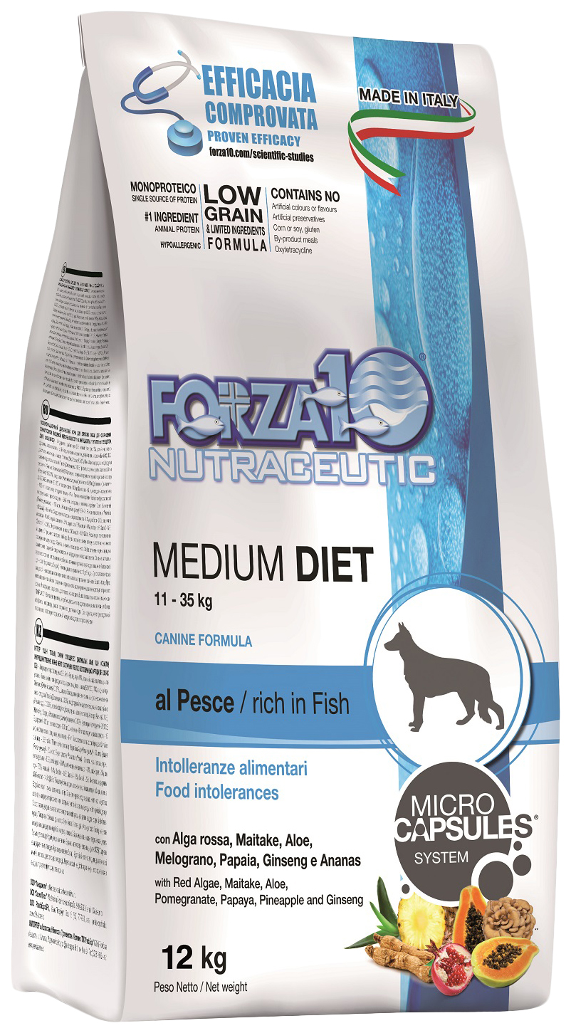 фото Сухой корм для собак forza10 diet medium, рыба, 1.5кг