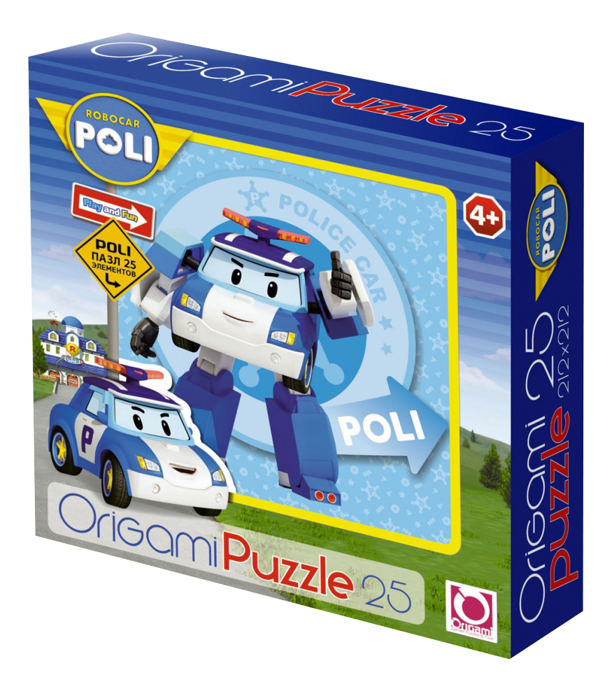 

Пазл Origami 25 деталей, Robocar Poli