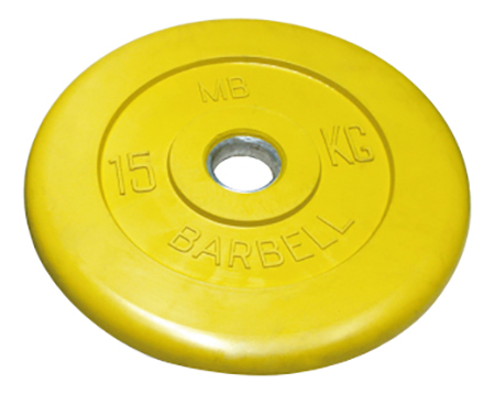 фото Диск для штанги mb barbell mb-pltc 15 кг, 51 мм