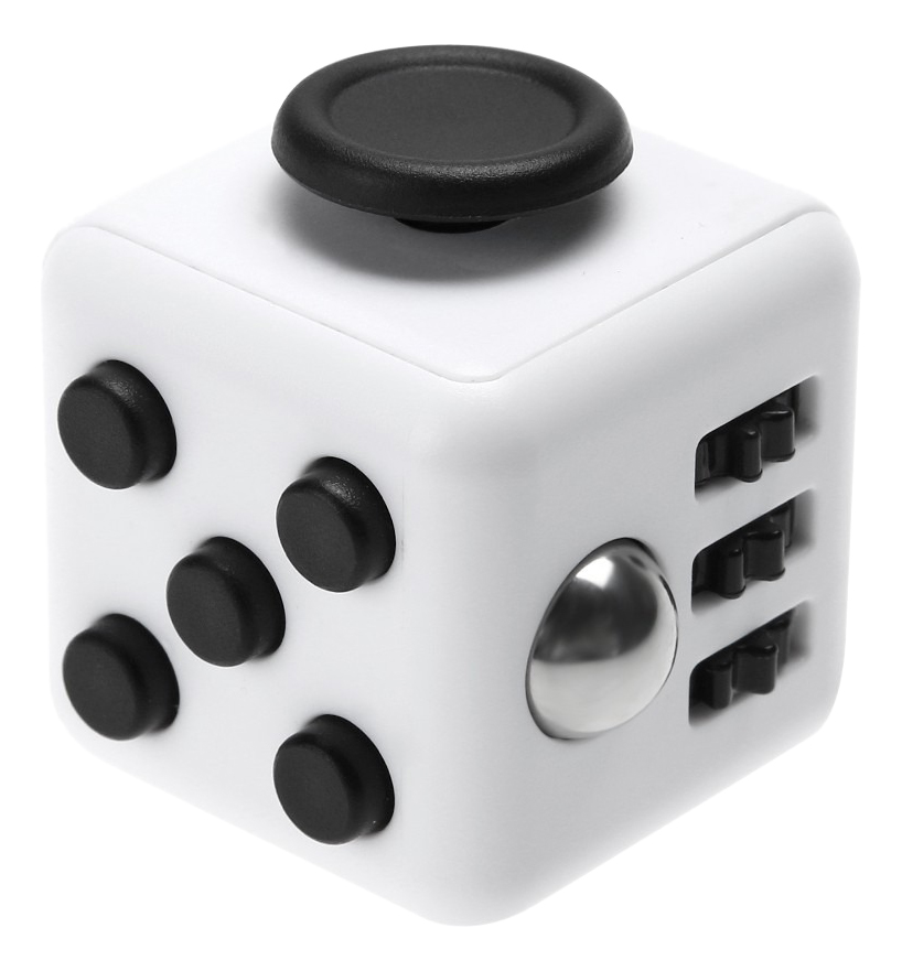 

Игрушка-антистресс Fidget Cube 1toy, Белый;черный, Fidget Cube