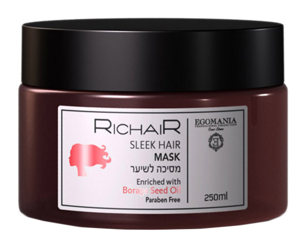 фото Маска для волос egomania richair sleek hair mask borage seed oil 250 мл