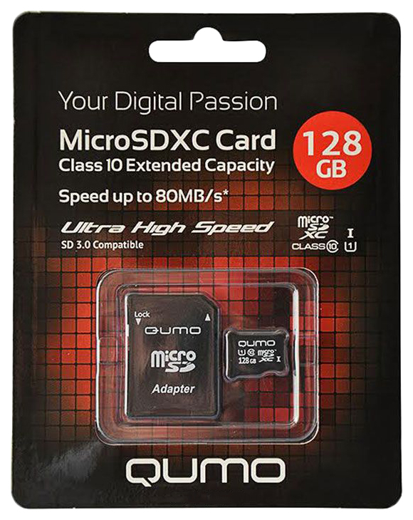 Карта памяти QUMO Micro SDHC 20585 128GB