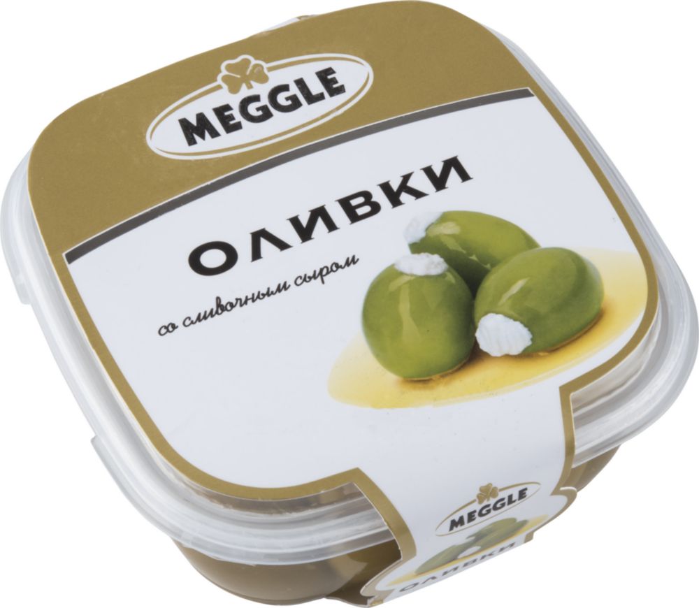 

Оливки Meggle со сливочным сыром 230 г