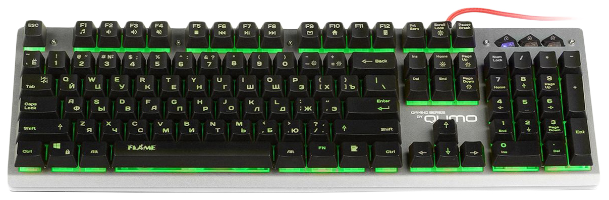 

Игровая клавиатура QUMO Flame II K45 Grey/Black, Flame II K45