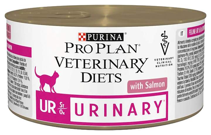 фото Консервы для кошек pro plan veterinary diets ur urinary, лосось, 24шт, 195г