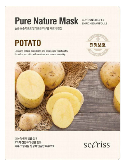 Маска для лица Anskin Secriss Pure Nature Mask Pack Potato 25 мл колба potato для туалетного ёрша p205