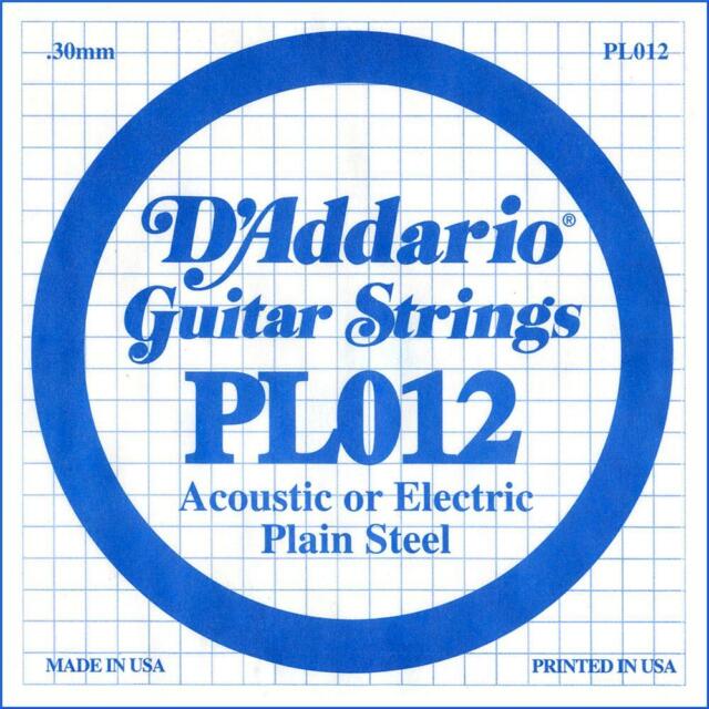

Одиночная струна для акустической и электрогитары D ADDARIO PL012