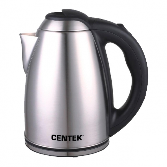 Чайник электрический Centek CT-0049 1.8 л серебристый, черный чайник электрический centek ct 0049