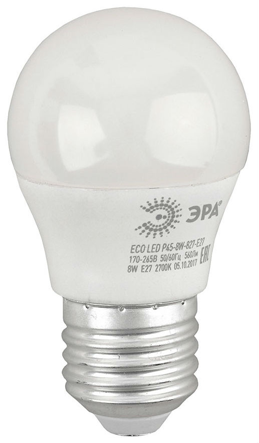 фото Лампа светодиодная 8w эра eco led smd p45