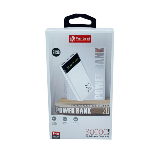 

Внешний аккумулятор NoName FANTESI F46 30000 мА/ч (34634382) White, FANTESI F46