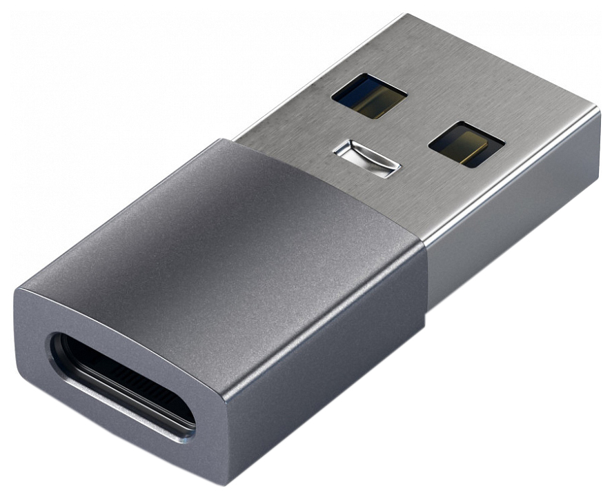 фото Переходник satechi usb type-c-usb a, m-f grey (st-taucm)