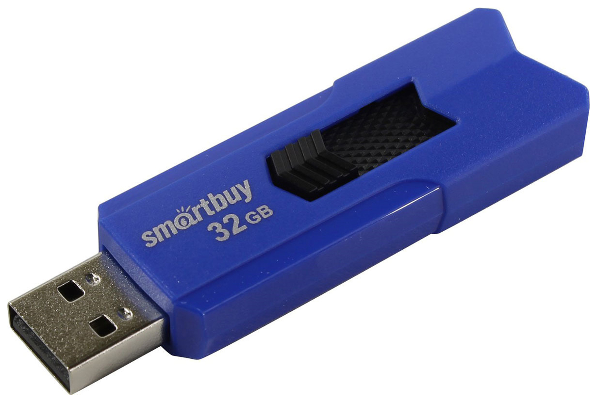 Флешка SmartBuy Stream 32ГБ Blue (SB32GBST-B)