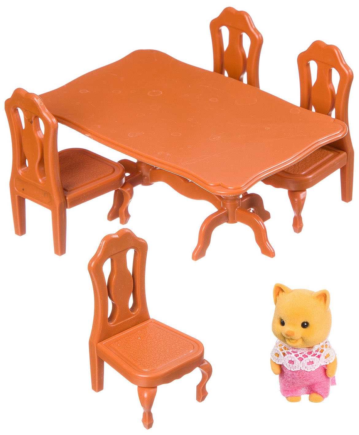 Игровой набор Happy Family с фигуркой зверюшки, кухня, 7,5х12,5х6,52 см, BOX, арт.012-01B. набор na na na surprise family lavender kitty 575962