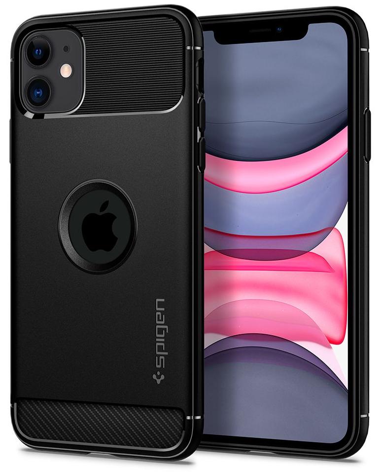 фото Чехол spigen rugged armor 076cs27183 для iphone 11 black