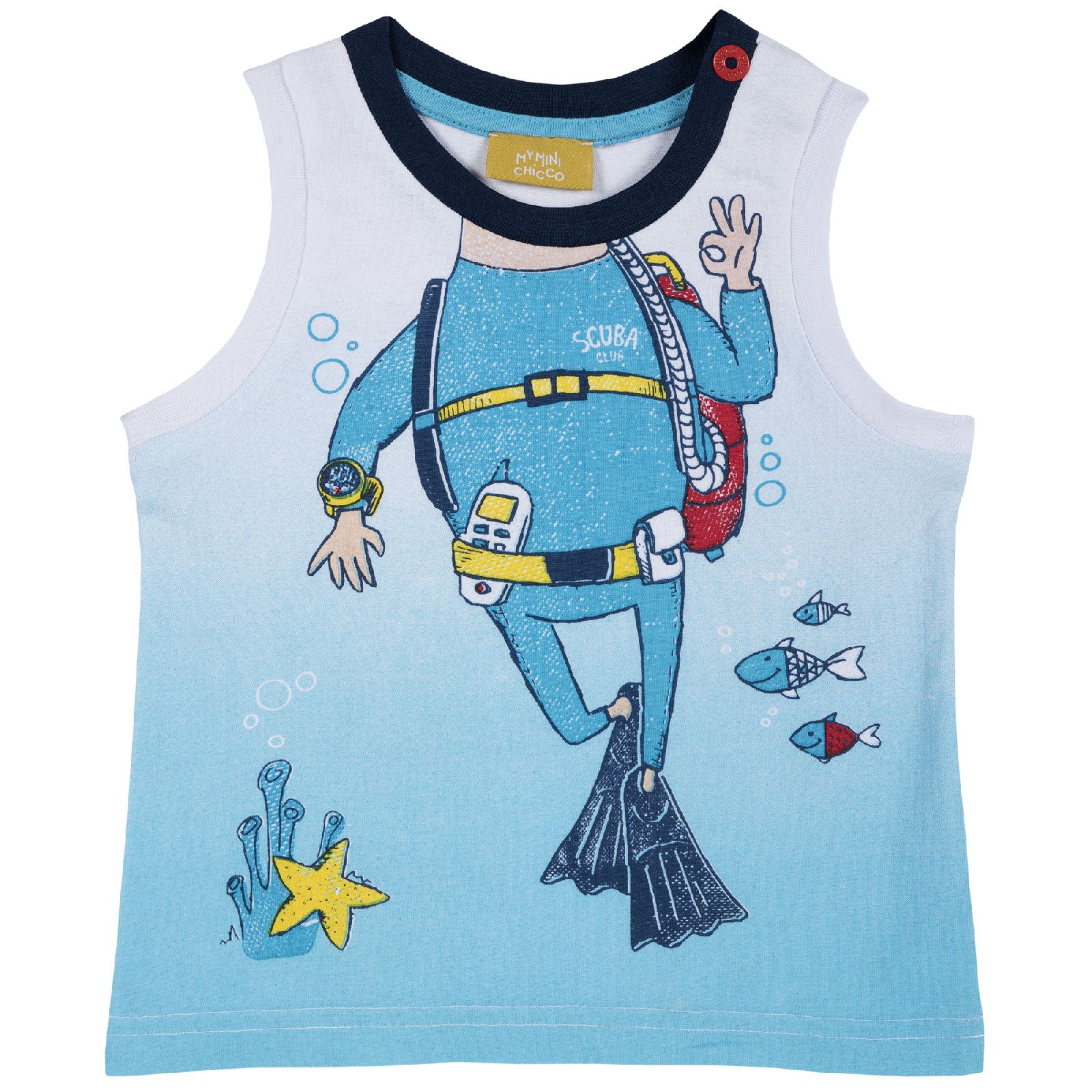 

Майка бельевая детская Chicco, цв. голубой р.92, 09006642