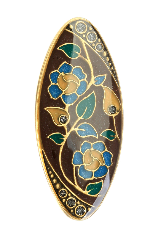 

Брошь женская Clara Bijoux F77104 коричневая, F77104