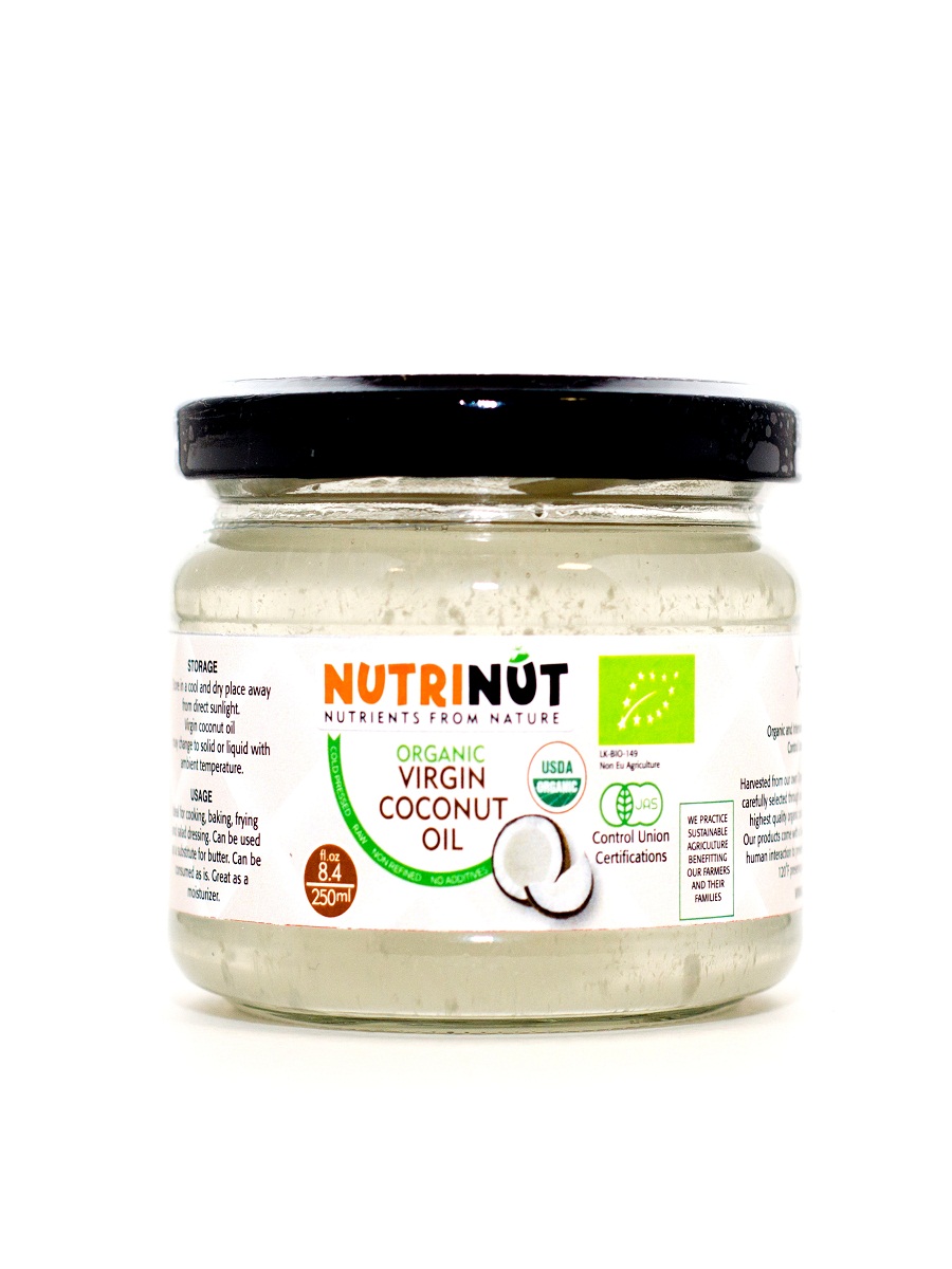 фото Кокосовое масло nutrinut organic virgin coconut oil 250 мл