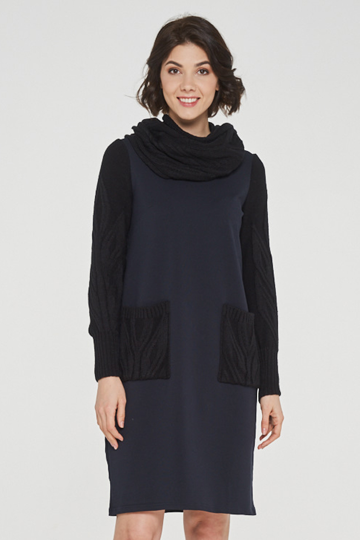 

Платье женское VAY 182-2397 синее 44 RU, 182-2397