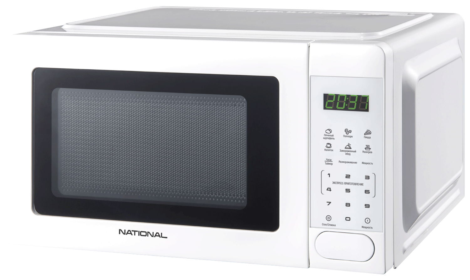 фото Микроволновая печь соло national nk-mw165s20 white